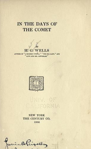 In the Days of the Comet