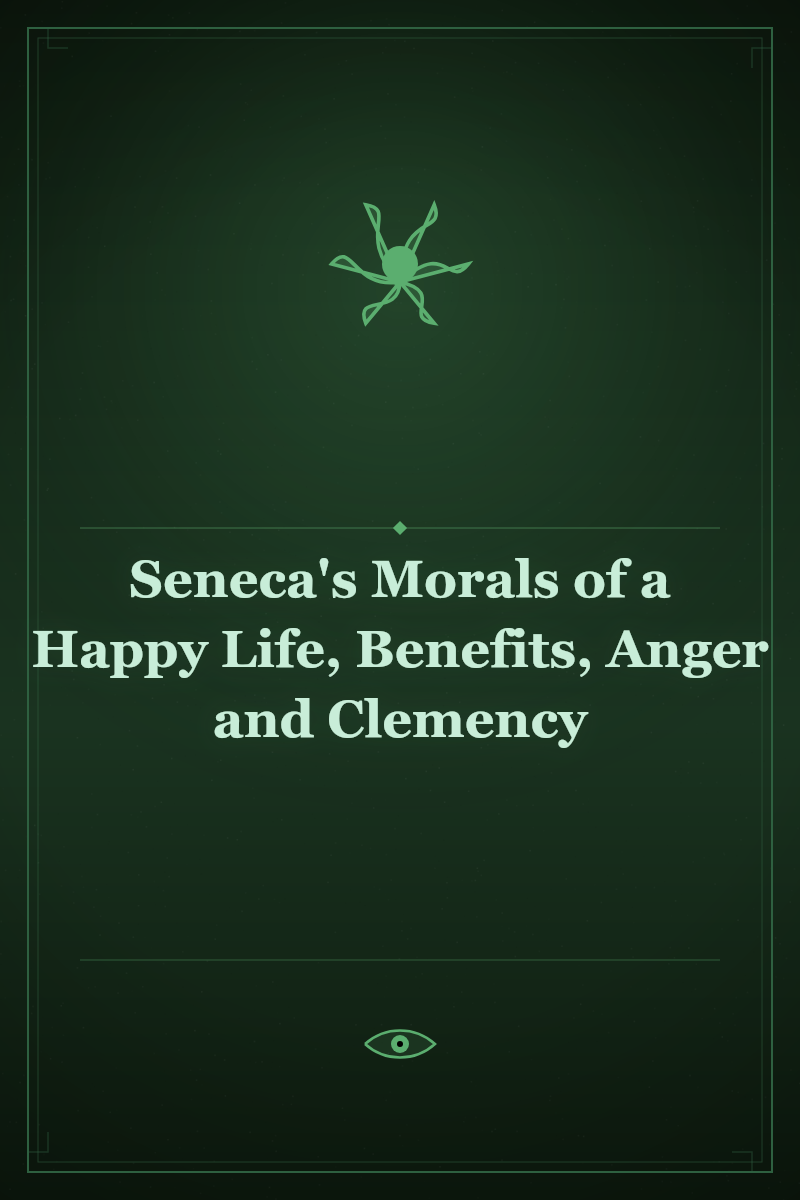 Seneca's Morals of a Happy Life, Benefits, Anger and Clemency