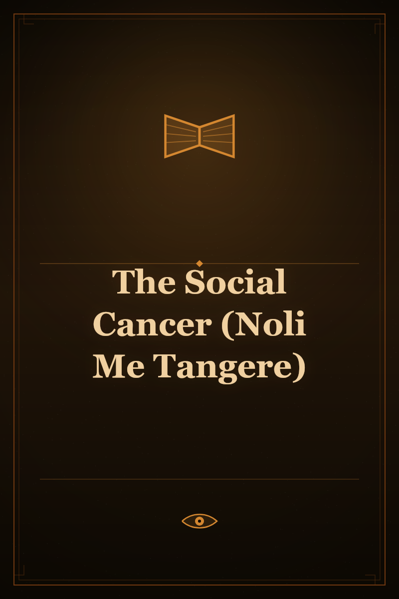 The Social Cancer (Noli Me Tangere)